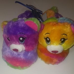 🍂Build a Bear multi color slippers